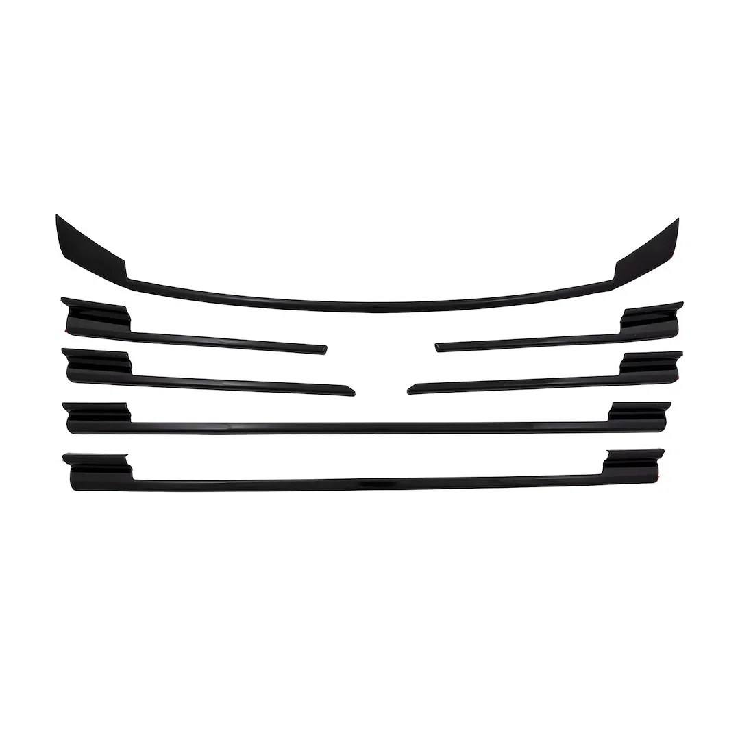 GI209BLK – COAST2COAST Grille Insert, Overlay Bar Style 2 Piece Painted Gloss Black ABS Plastic